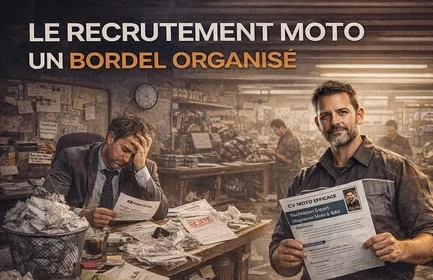 Le recrutement dans la moto, c’est souvent fait à l’arrache.