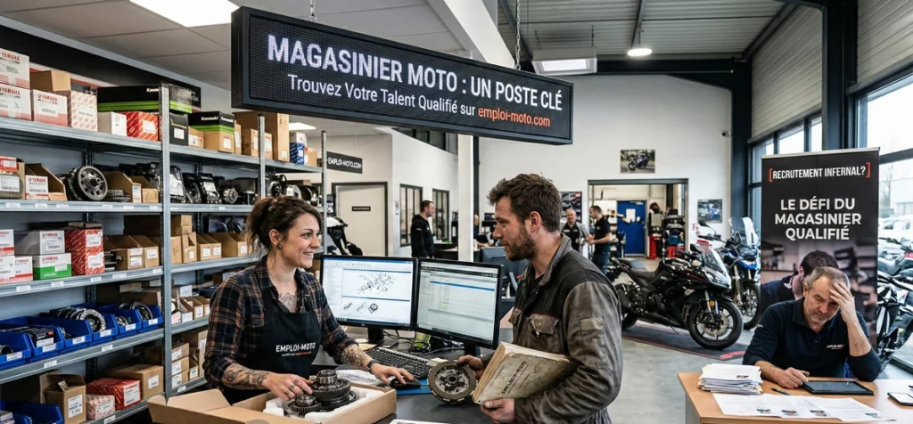 Magasinier moto un poste clé, mais un recrutement infernal