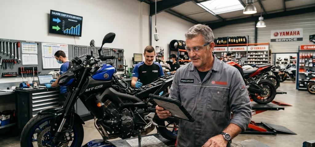 Combien gagne un chef d'atelier moto