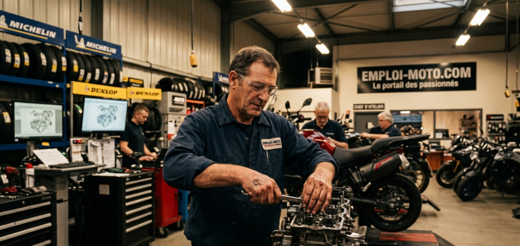 Les compétences clés d'un bon chef d'atelier moto
