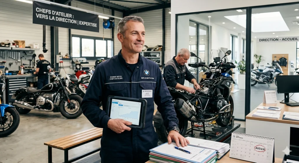 Les évolutions possibles dans la carrière de chef d'atelier moto